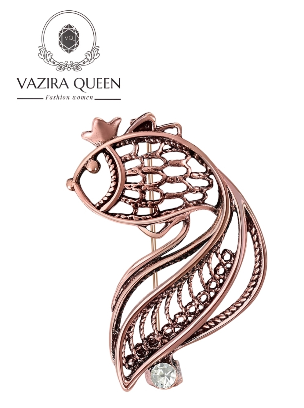VQ Gold Fish Brooch